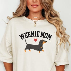 Dachshund Shirt, Comfort Colors Dog Shirt, Weiner Dog Mom Shirt, Doxie Mom Tee, Gift for Dachshund Lovers, Pet Owner Gift, Gift For Dog Mom