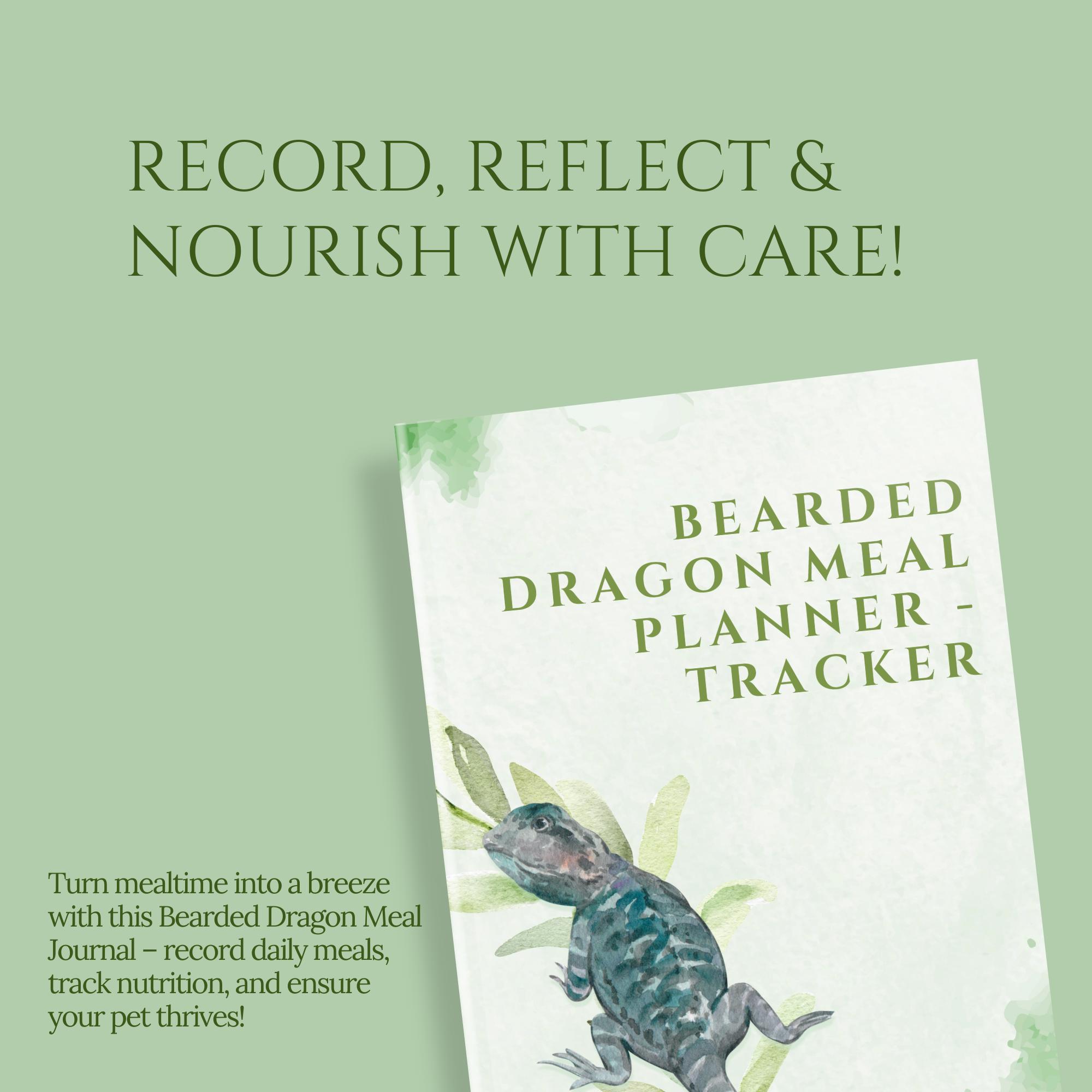 Bearded Dragon Meal Planner | Reptile Feeding Tracker | Daily & Weekly ...