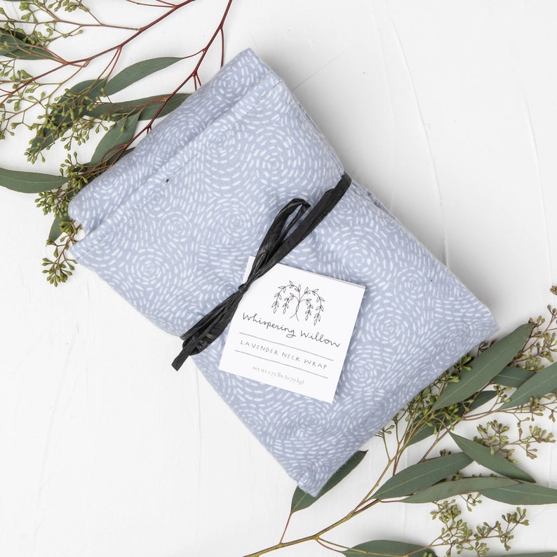 Organic Lavender Neck Wrap with Flax Seeds Heat Wrap Etsy