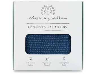 Deep Blue Lavender Eye Pillow |Heat Wrap | Self Care Gift for Her | Gift for Mom | Best Friend Gift | Thinking of You | Yoga Gift