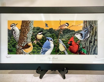 The Locals - native bird giclee print, 10x20 inches