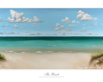 The Beach - 24x14 inch, limited edition print, signed and numbered by the artist