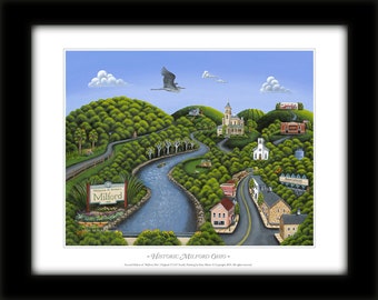 Milford, Ohio - signed/numbered by the artist, giclee print