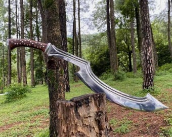 Kundenspezifische handgemachte Kohlenstoffstahl-Klinge ägyptisches Khopesh-Schwert handgeschmiedetes Wikinger-Schwert, Jagdschwert, echtes mittelalterliches historisches Schwert, bestes Geschenk
