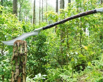 Handgeschmiedetes Machetenschwert aus Kohlenstoffstahl | Mit Griff aus Palisander