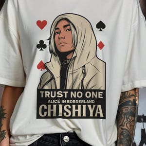 Chishiya Alice in Borderland Graphic Tee ,Anime Fans,Unisex Otaku Streetwear for Netflix