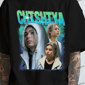 Chishiya Alice in Borderland Graphic Tee,Anime Fans,Unisex Otaku Streetwear for Netflix,Chishiya 90&#39;s Retro Design Graphic Tee