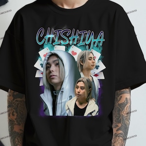Chishiya Alice in Borderland Graphic Tee,Chishiya 90&#39;s Retro Design Graphic TeeAnime Fans,Unisex Otaku Streetwear for Netflix