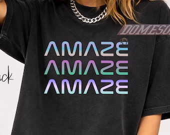 Amaze Amaze Amaze Shirt,Comfort Colors® Alien Friendship Space Graphic,Nerd Gift Project Hail Mary Inspired Unisex T-Shirt