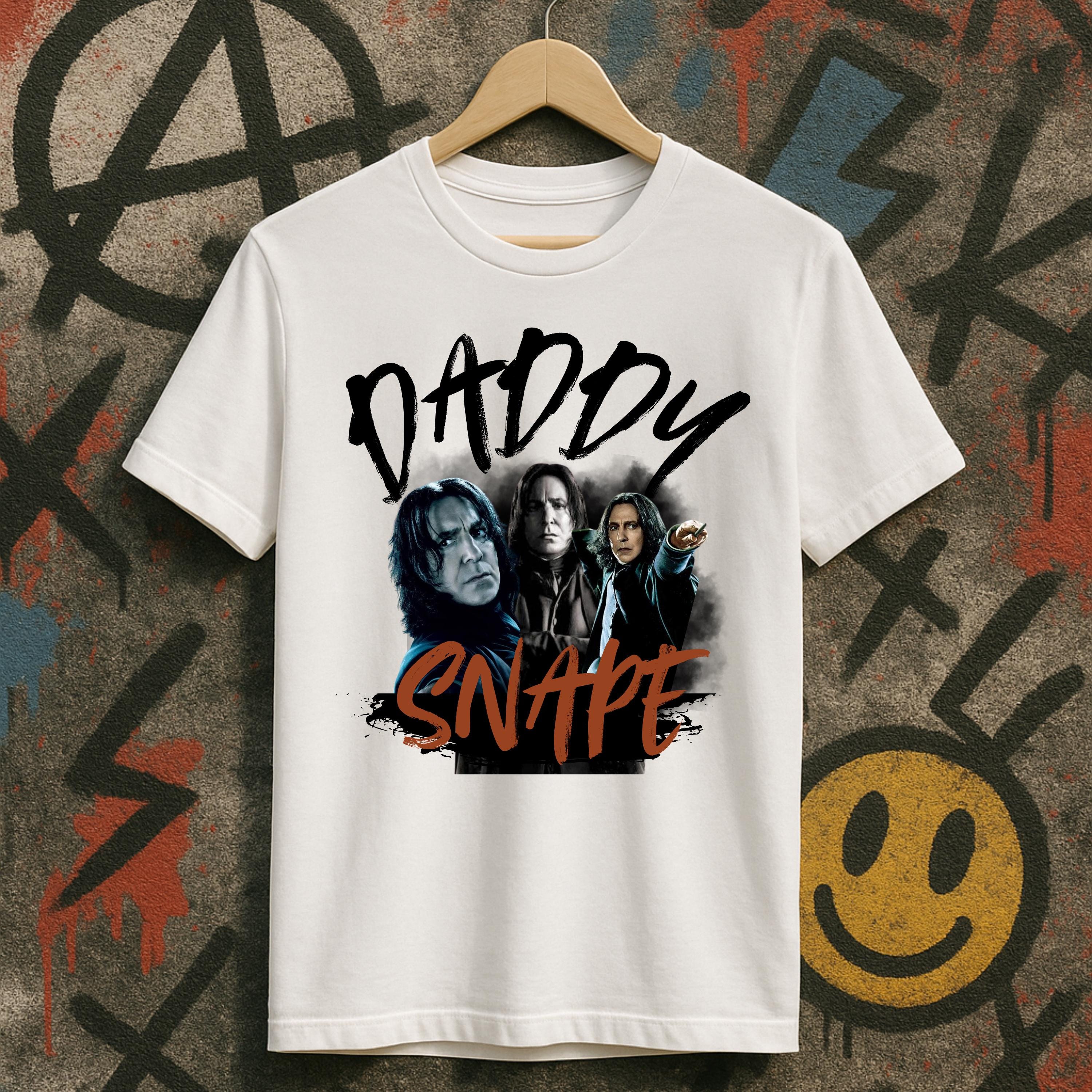 Daddy Snape T-Shirt, Unisex Fan Art Tee, Dark Academia Gothic Style,  Magical Gift,Professor Snape