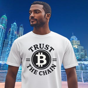Bitcoin T-Shirt, Kryptowährung T-Shirt, Unisex Baumwollshirt, Krypto-Bekleidung, Bitcoin Logo Top
