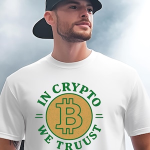 Bitcoin T-Shirt, Kryptowährung T-Shirt, Unisex Baumwollshirt, Krypto-Bekleidung, Bitcoin Logo Top