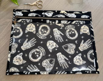 Vinyl Front Project Bag: Cross Stitch Storage