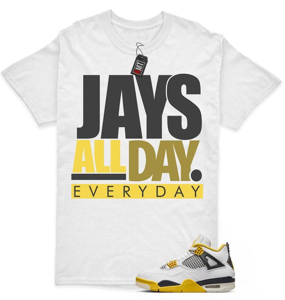 Vivid Sulfur 4s Matching Tee Jays All Day Shirt