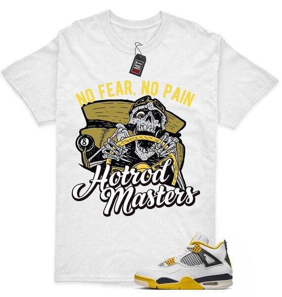 Vivid Sulfur 4s Matching Tee: Hotrod Masters T-shirt