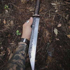 Custom Handmade Hand Forged 1095 Steel Viking Seax Knife Norse Blade | Birka Style Historical Knife | Viking Gift for Him |
