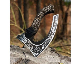 Handmade Silver Pizza Axe Real Carbon Steel Gift for him Groomsmen gift Personalized Gift for husband, Christmas Gift, pizza cutter axe