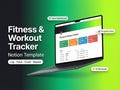 Notion Fitness Planner, Workout Tracker, Gym Log Dashboard (Digital Download) product logo