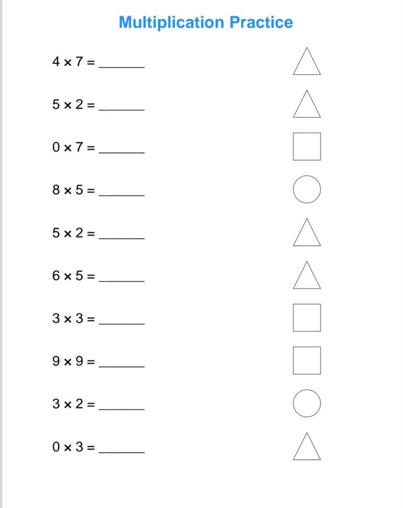 Mathematics Problems Solving Practice for Children. - Etsy