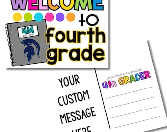 Bright & Bold Teacher Postcard – Personalized Back to School Happy Mail