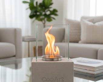 Tabletop Natural Fireplace, fire pit, Smokeless, Odorless & Portable Firepit, Indoor Outdoor Decor
