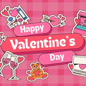 5 Design Valentinstagskarte | Valentinstag Geschenkkarte für Mädchen & Jungen