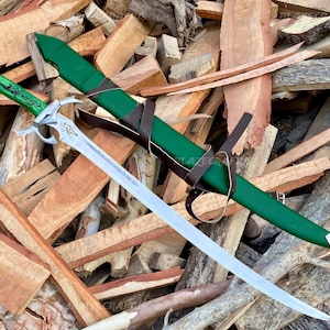 Handmade Wheel of Time Heron Mark Sword Replica: High Carbon Steel Blade