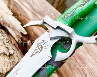 Handmade Wheel of Time Heron Mark Sword Replica: High Carbon Steel Blade