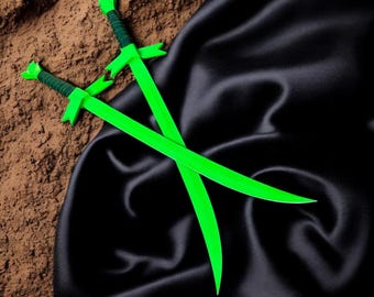Finn's Grass Sword Replica | Stainless Steel Adventure Sword with Leather Sheath