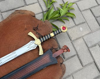 Goldryn Fantasy Sword – Medieval Inspired Sword, Decorative Collectible, Fantasy Display, Cosplay Prop