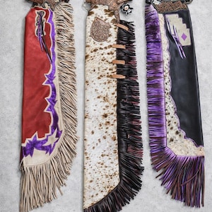 Custom Hand-Tooled Leather Western Chaps | Made-to-Measure Cowboy Rodeo Chaps