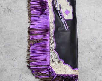 Custom Hand-Tooled Leather Western Chaps | Cowboy Rodeo Chaps | Made-to-Measure