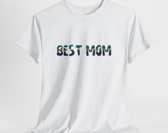 Best Mom Heavy Cotton Tee, Gift for Mom, Mother&#39;s Day Shirt, Casual Comfort Tee, Family Love Apparel