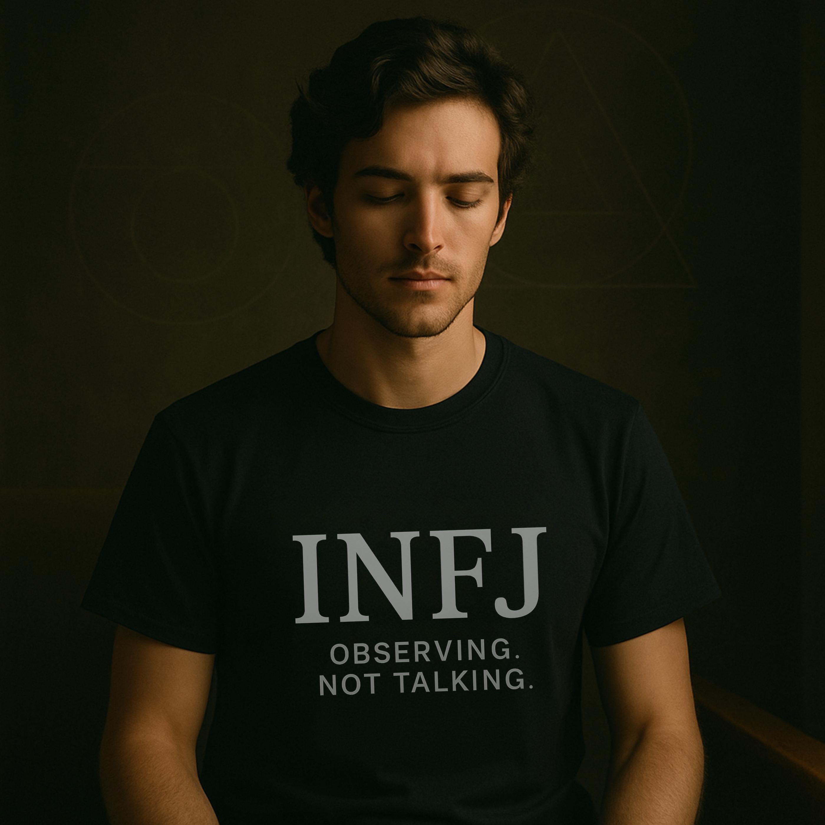 INFJ Personality Shirt | MBTI Introvert Tee | Empath Gift T-Shirt | Quiet But Deep Vibes | Identity Core Graphic Tee | Unisex Fit