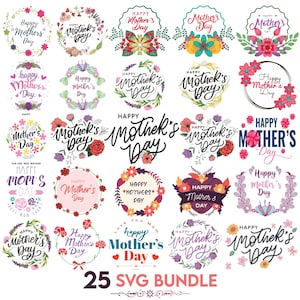 Happy mothers day svg bundle, Mother's Day Quotes PNG JPG Bundle, Mom Appreciation Quotes PDF Bundle, Special Mom Love, Digital Download