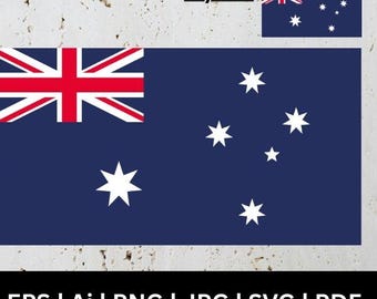 Australia Flag | svg png ai eps pdf jpg | Layered digital files | Print Ready