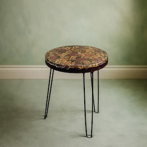Handmade Coffee Table Floral Resin Table Epoxy Table Flower Side Table Unique Home Decor Handmade Furniture Gift Floral Table Living Room