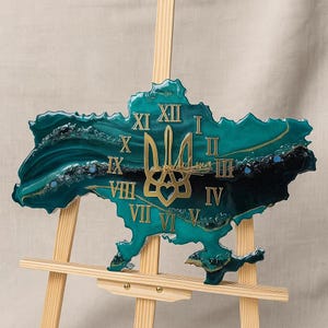 Epoxy Wall Clock Resin Handmade Custom Wall Clock Resin Gift Art Bling Wall Handcrafted Epoxy Art Desk Home Gift Resin Bling Christmas Gift