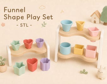 Kinder-Trichter-Form-Spielset STL-Dateien