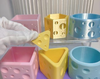3D Druck | 6 Formen - Käseboxen & 6 lose Teile (Digitaler Download)