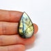 Multicolor Labradorite Tear Drop Cabochon Natural Gemstone Flat Back High Quality Jewelry Supply - 37.0 x 22.7 mm - 40.0 ct - 180406-16