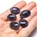 Amethyst Grooved Oval Cabochons Natural Gemstone Macrame Micromacramé Woven Wire Design - 5 Cabs - 18.5-22.0 mm - 75.7 ct - 180502-20