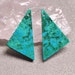 Peruvian Chrysocolla Earring Bead, Untreated Natural Gemstone, Unique Pair Cut in Montreal AAA - 28.0 x 14.8 x 3.4 mm - 21.5 ct - 161107-09