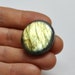 Labradorite Grooved Round Cabochon Natural Gemstone Macrame Micromacramé Creative Design Wire Jewelry - 28.0 x 6.4 mm - 43.7 ct - 180415-06