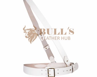 Nicole Farhi Woven Leather Belt White Wood Buckle Boho Made in Italy Size S Nicole farhi leather - Gem main image 4