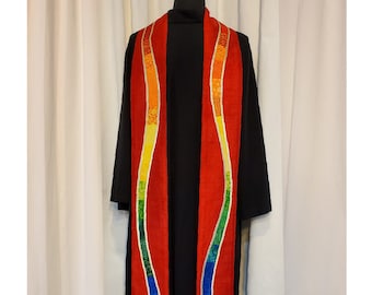 Rainbow River of Life Clergy Stole