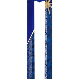 Star Clergy Stole (Blue, Purple)