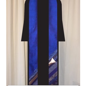 Triumphant Clergy Stole (White, blue, Red, Green, Purple, Blue)