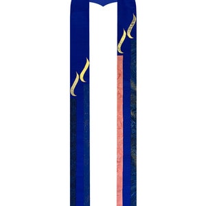 Advent Candles Clergy Stole (Blue)