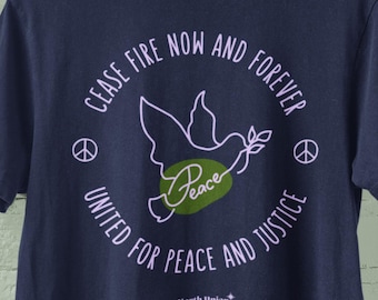Peace Dove T-Shirt: Anti-War Unisex Tee - Cease Fire Now & Forever